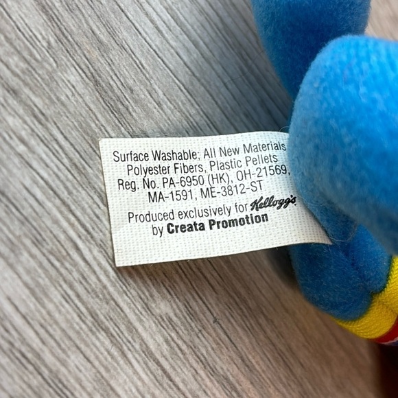 Kellogg’s Sesame Street Mini Beans 1999 Plush Ernie - Picture 4 of 4